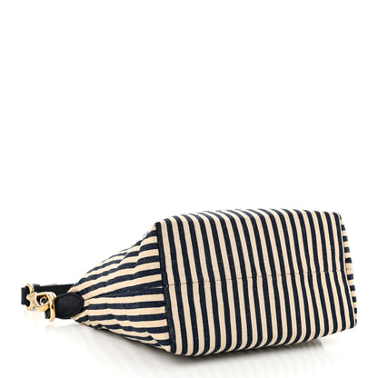 Miu Miu Jacqaurd Striped Pouch Beige Baltic Blue 4 of 10