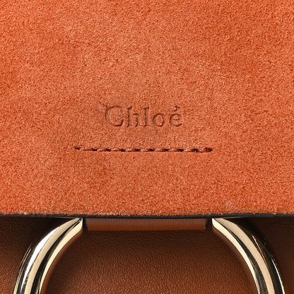 Chloe Suede Calfskin Medium Faye Shoulder Bag Tobacco 8 of 10