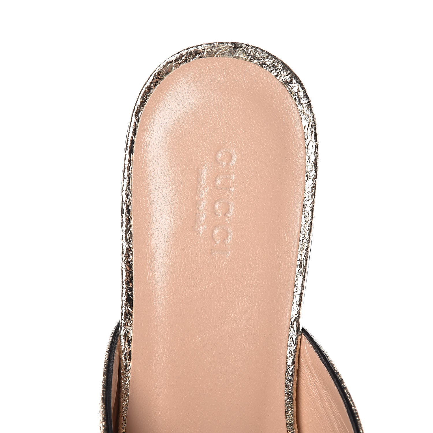 Gucci Galassia Womens GG Marmont Fringe Slippers 38 Platino 7 of 8