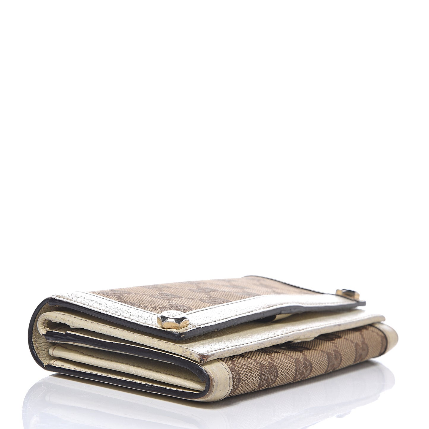 Monogram Continental Charmy Wallet White