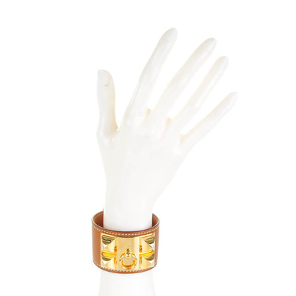 Hermes Barenia Collier De Chien CDC Bracelet S Fauve 2 of 7