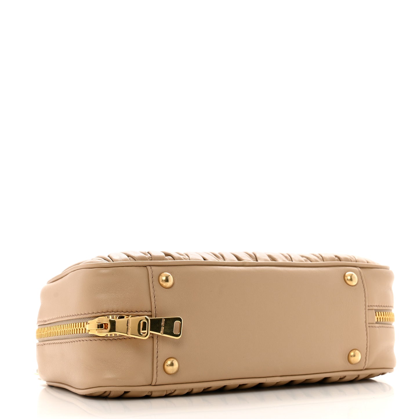 Nappa Matelasse Large Arcadie Top Handle Bag Sabbia