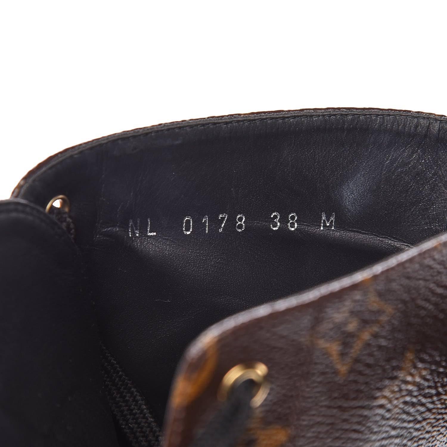 Louis Vuitton Calfskin Monogram Wonderland Flat Ranger Boots 38 7 of 8