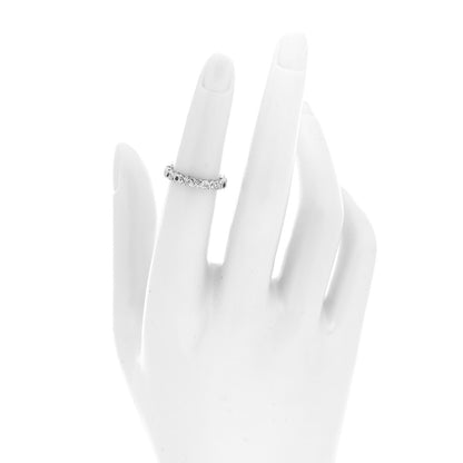 Tiffany 18K White Gold Diamond Love and Kisses Band Ring 48 4.5 2 of 4