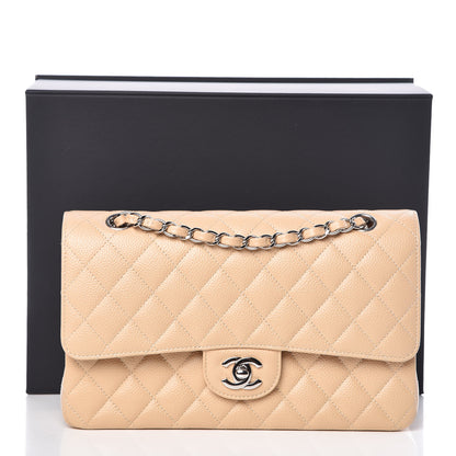 Chanel Caviar Quilted Medium Double Flap Beige Clair 11 of 11