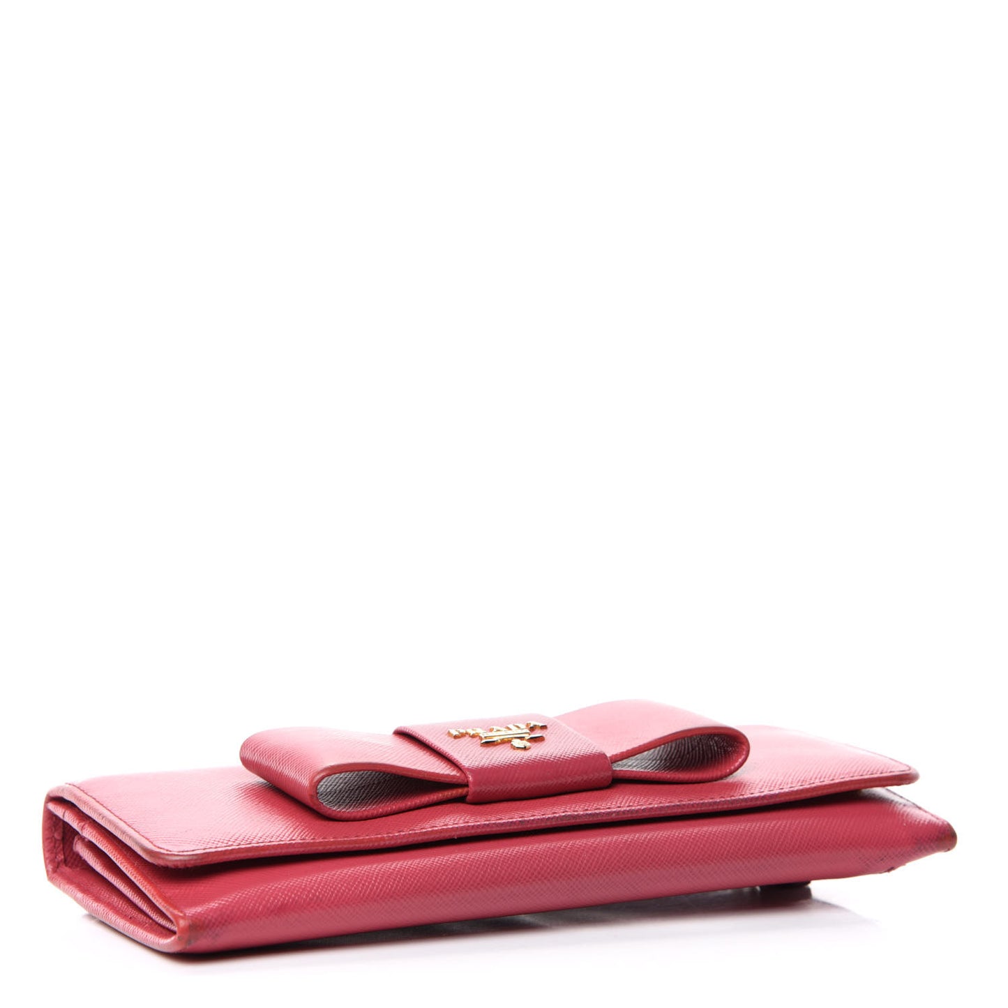 Saffiano Bow Continental Wallet Peonia