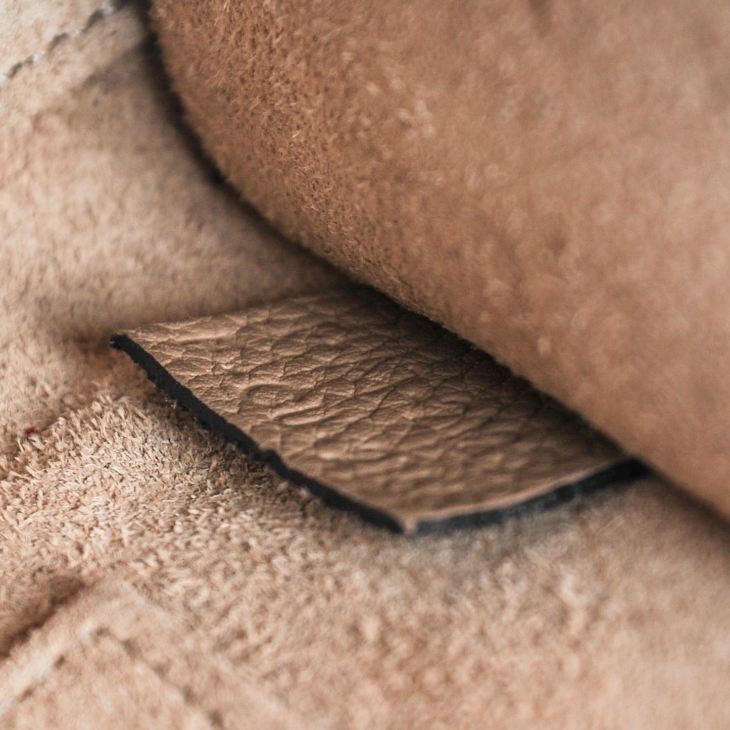 Drummed Calfskin Nano Luggage Dune