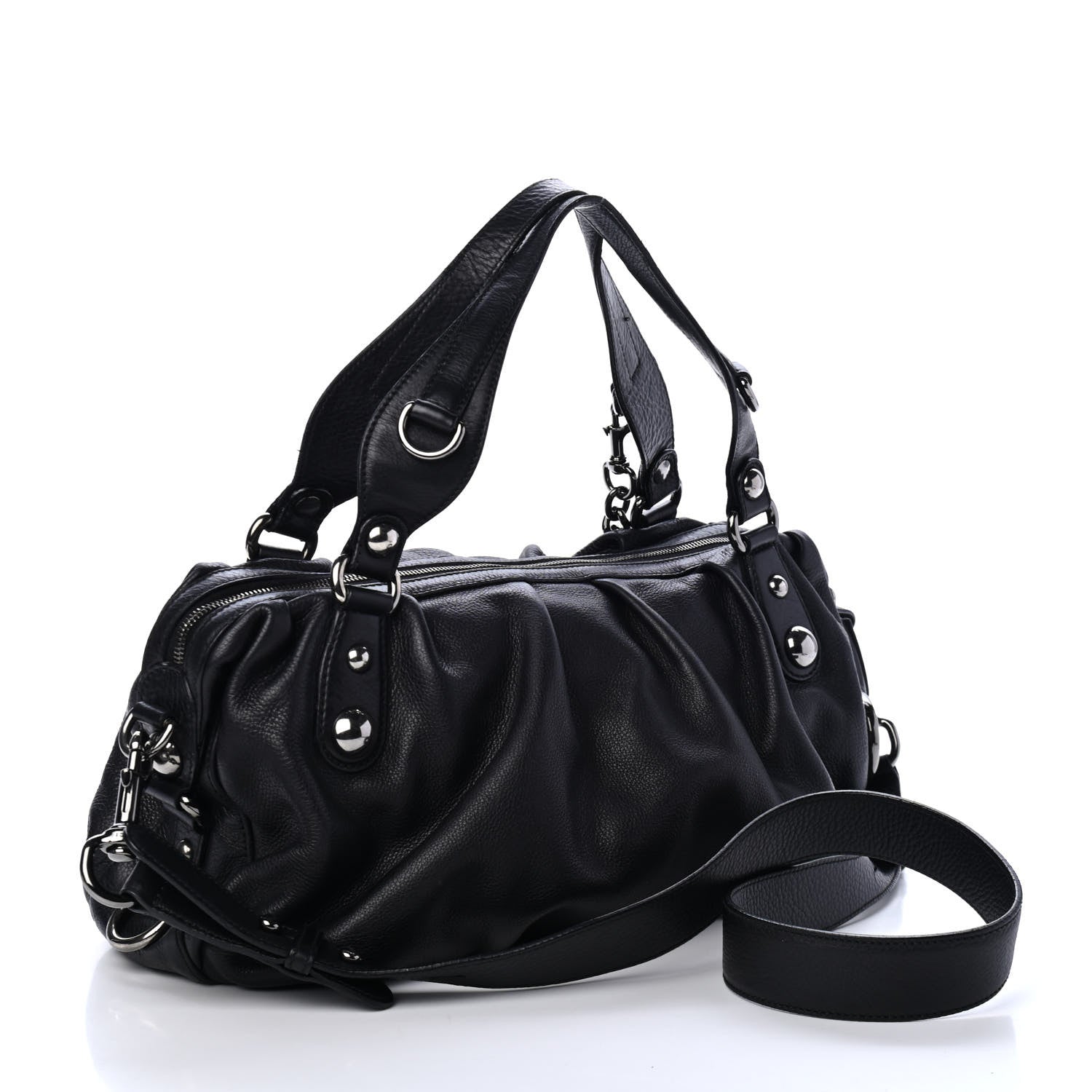 Gucci Calfskin Medium Icon Bit Boston Black 2 of 4
