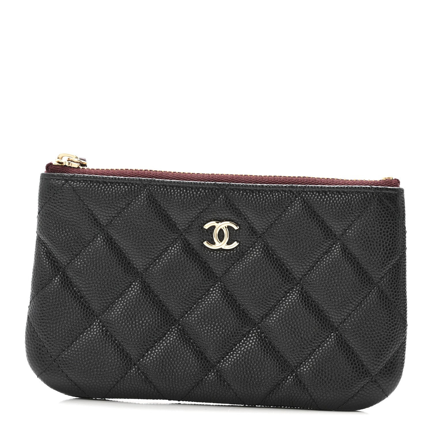 Chanel Caviar Quilted Small Cosmetic Case Black 1 of 8