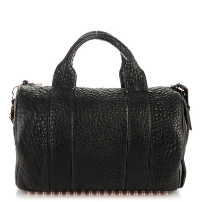 Alexander Wang Pebbled Lambskin Rocco Black Rose Gold Hardware 1 of 7