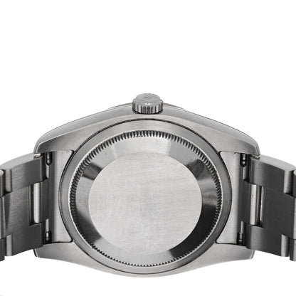 Rolex Stainless Steel 18K White Gold 36mm Oyster Perpetual Datejust Turn-O-Graph Watch Black 116264 4 of 5