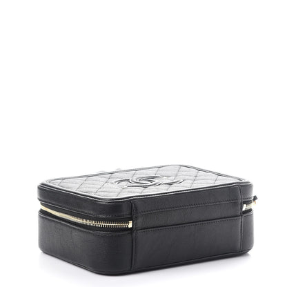 Chanel Caviar Quilted Medium CC Filigree Vanity Case Black 5 of 9