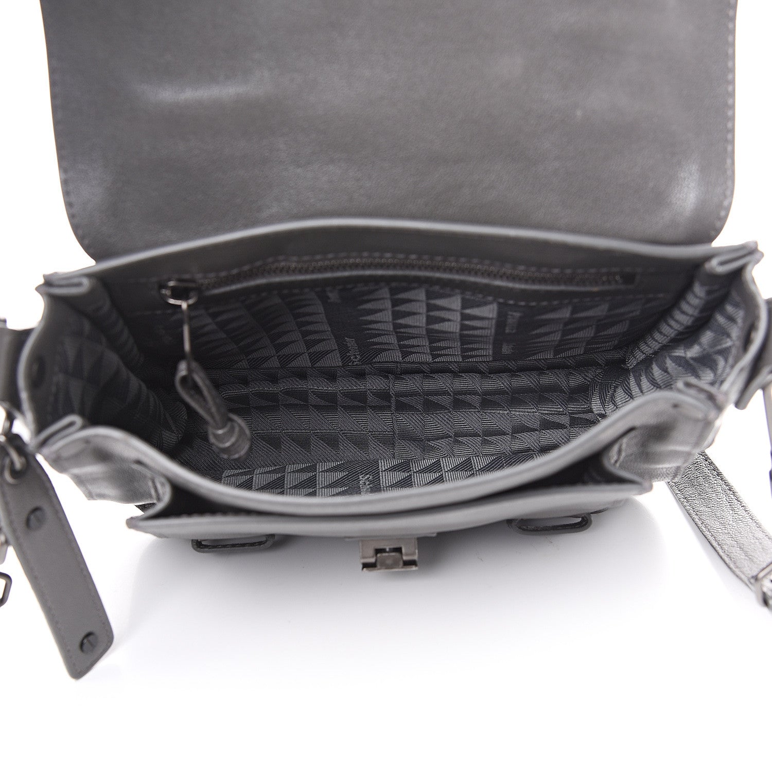 Proenza Schouler Lambskin PS1 Mini Pouch Messenger Heather Grey 4 of 9