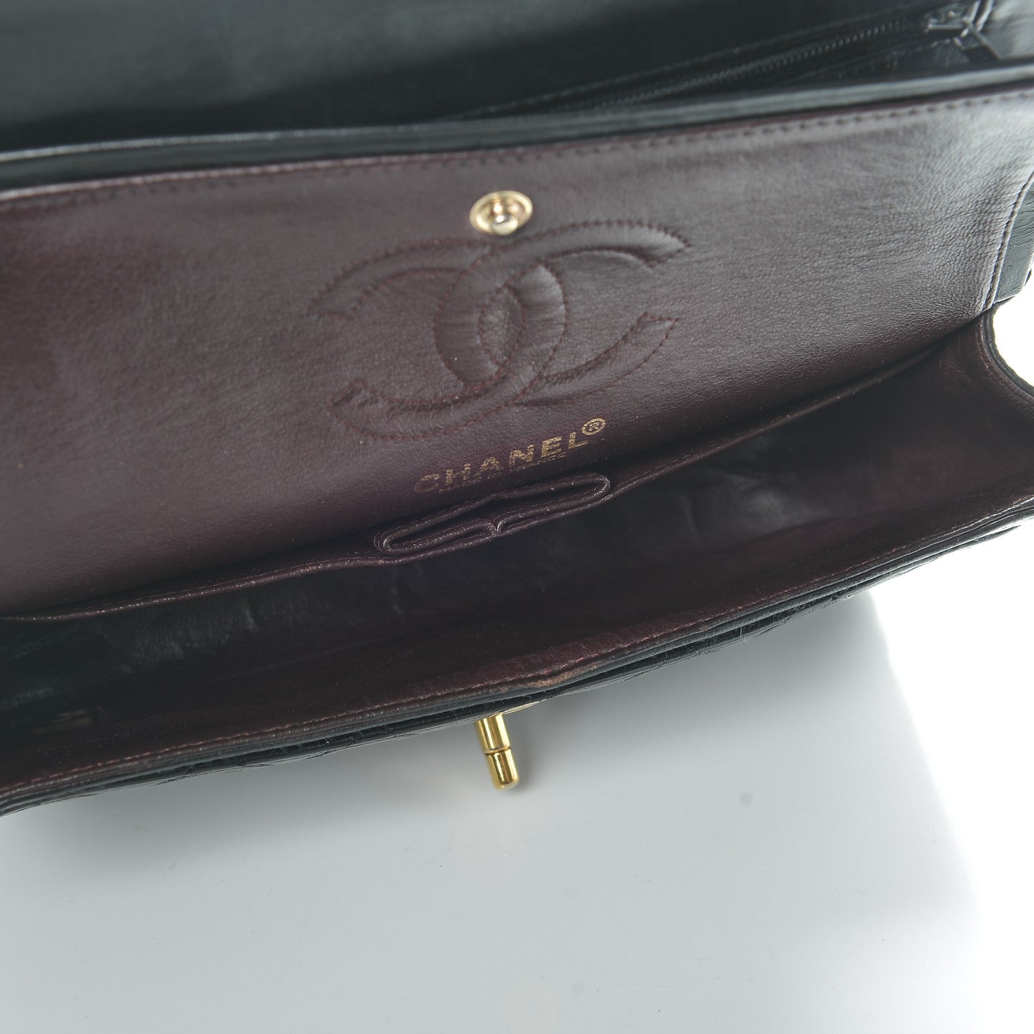 Chanel Lambskin Quilted Small Double Flap Black 5 of 9