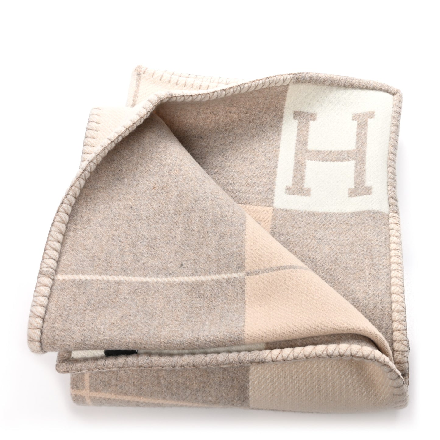 Wool Cashmere Avalon III Blanket Coco Camomille