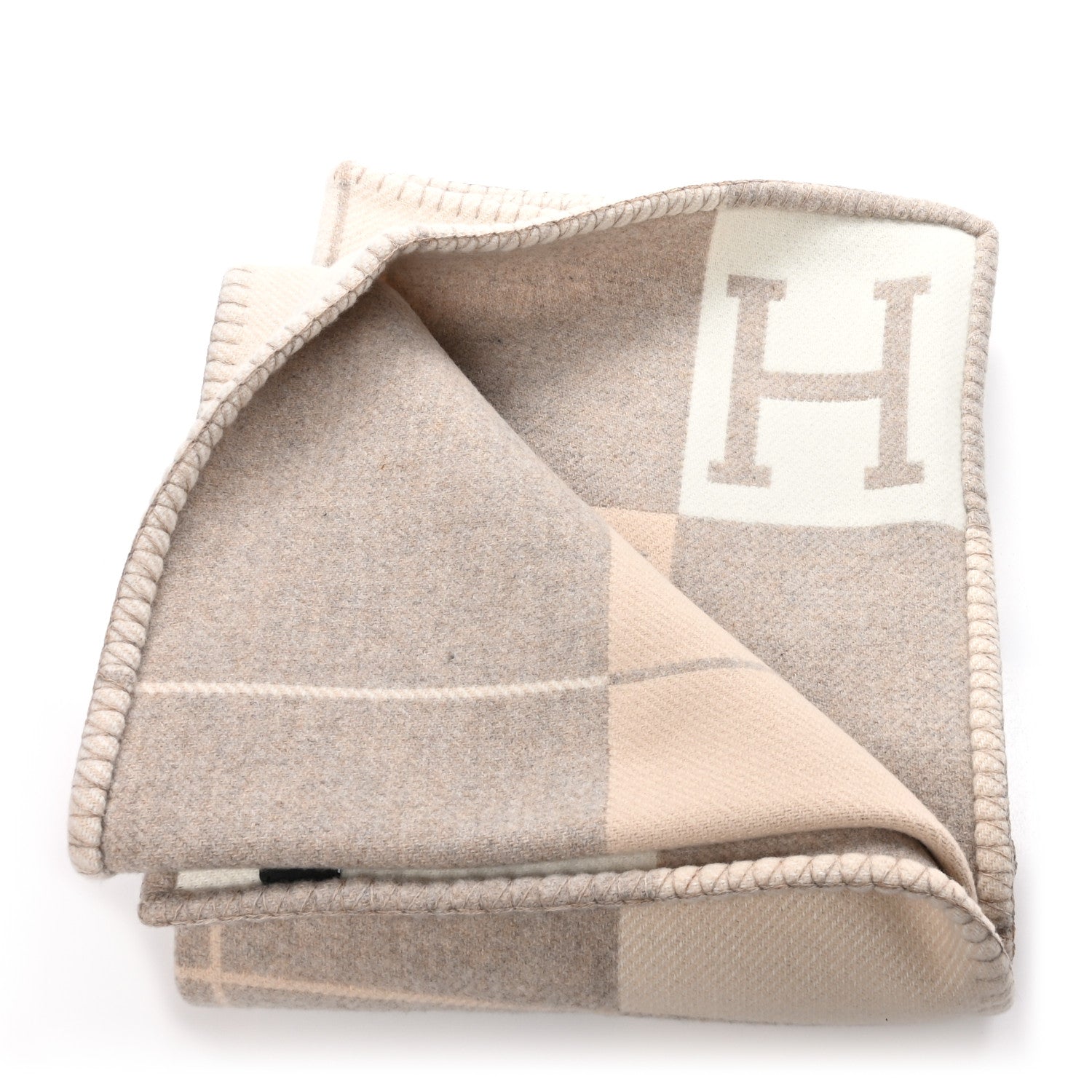 Hermes Wool Cashmere Avalon III Blanket Coco Camomille 2 of 3