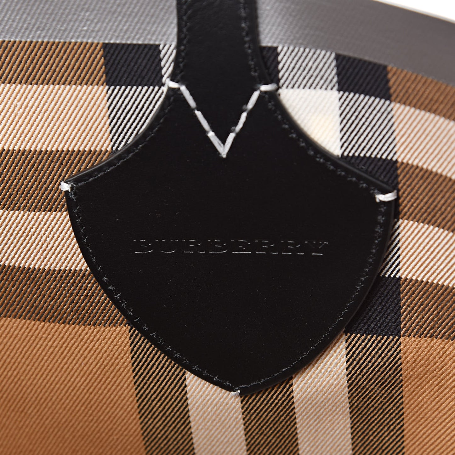 Vintage Check Large The Giant Reversible Tote Black Silver