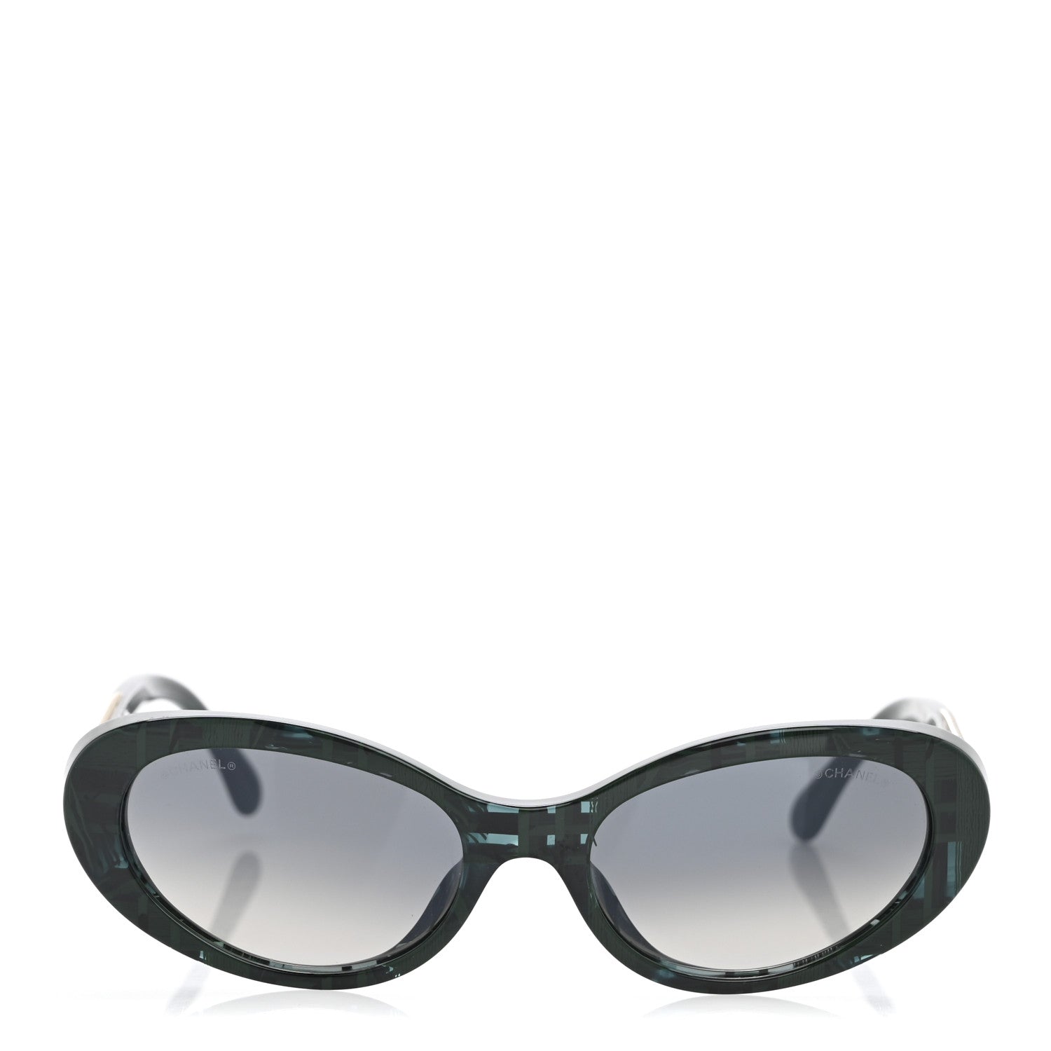 Chanel Acetate Oval Sunglasses 5515-A Green 2 of 8