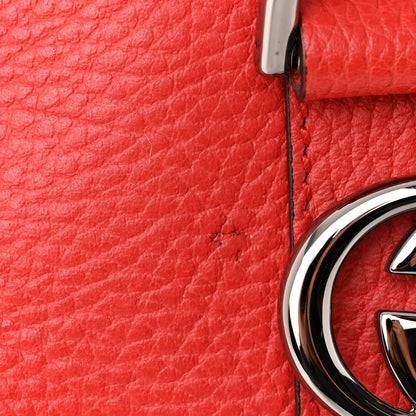 Gucci Dollar Calfskin Medium GG Charm Dome Satchel Sporting Red 13 of 13