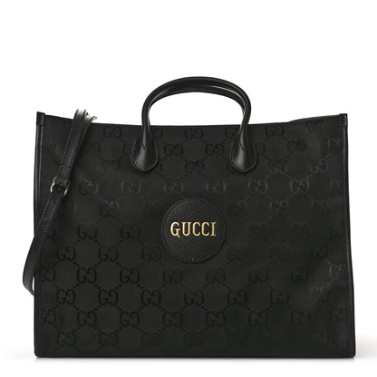 Gucci Econyl Nylon Monogram Large Off The Grid Tote Bag Black 1 of 8