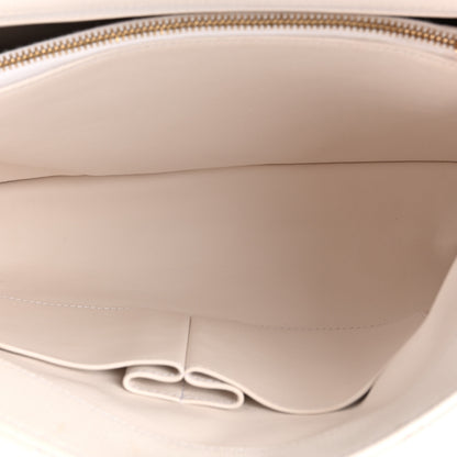 Chanel Caviar Lizard Quilted Medium Coco Handle Flap Ivory 4 of 9