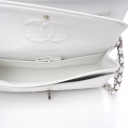Chanel Caviar Quilted Medium Double Flap White 4 of 11