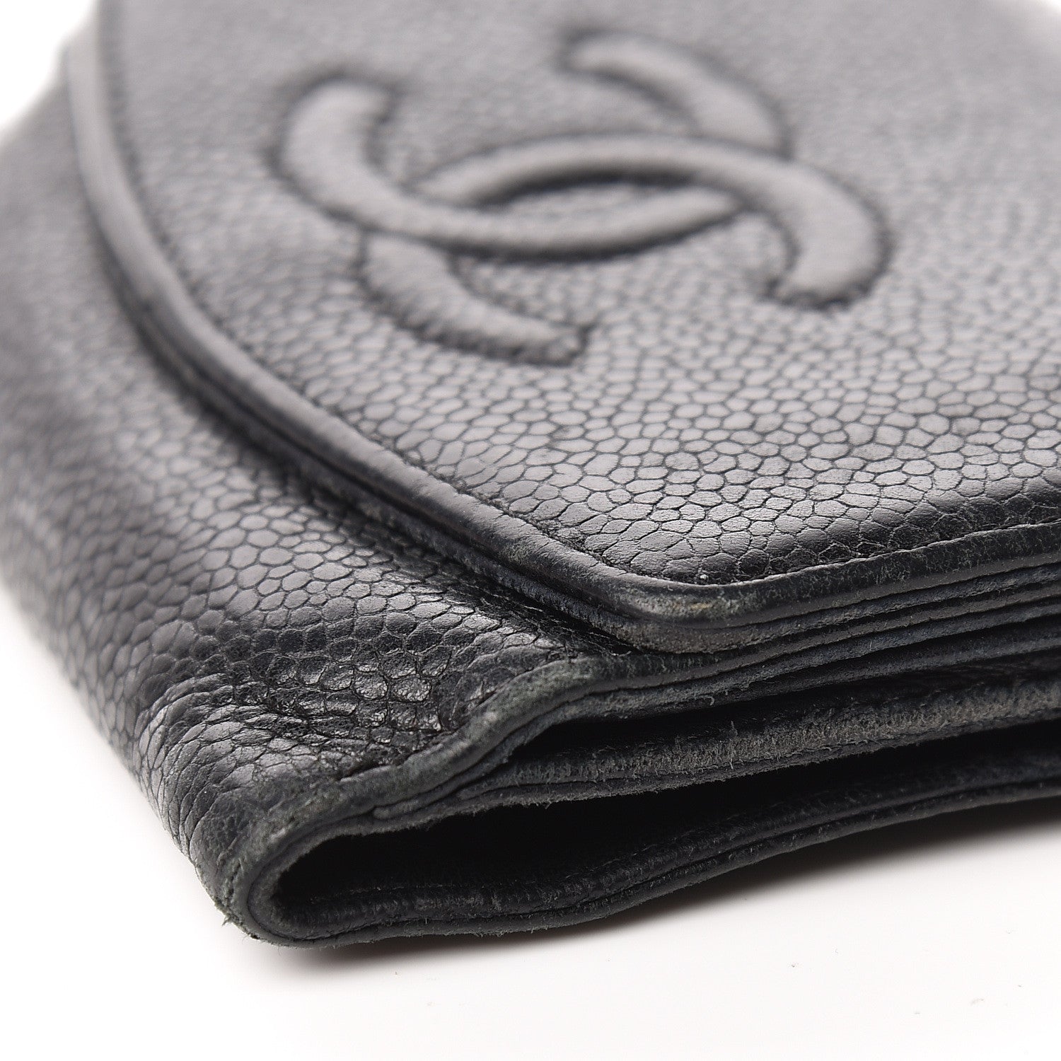 Chanel Caviar Timeless CC Compact French Wallet Black 15 of 20