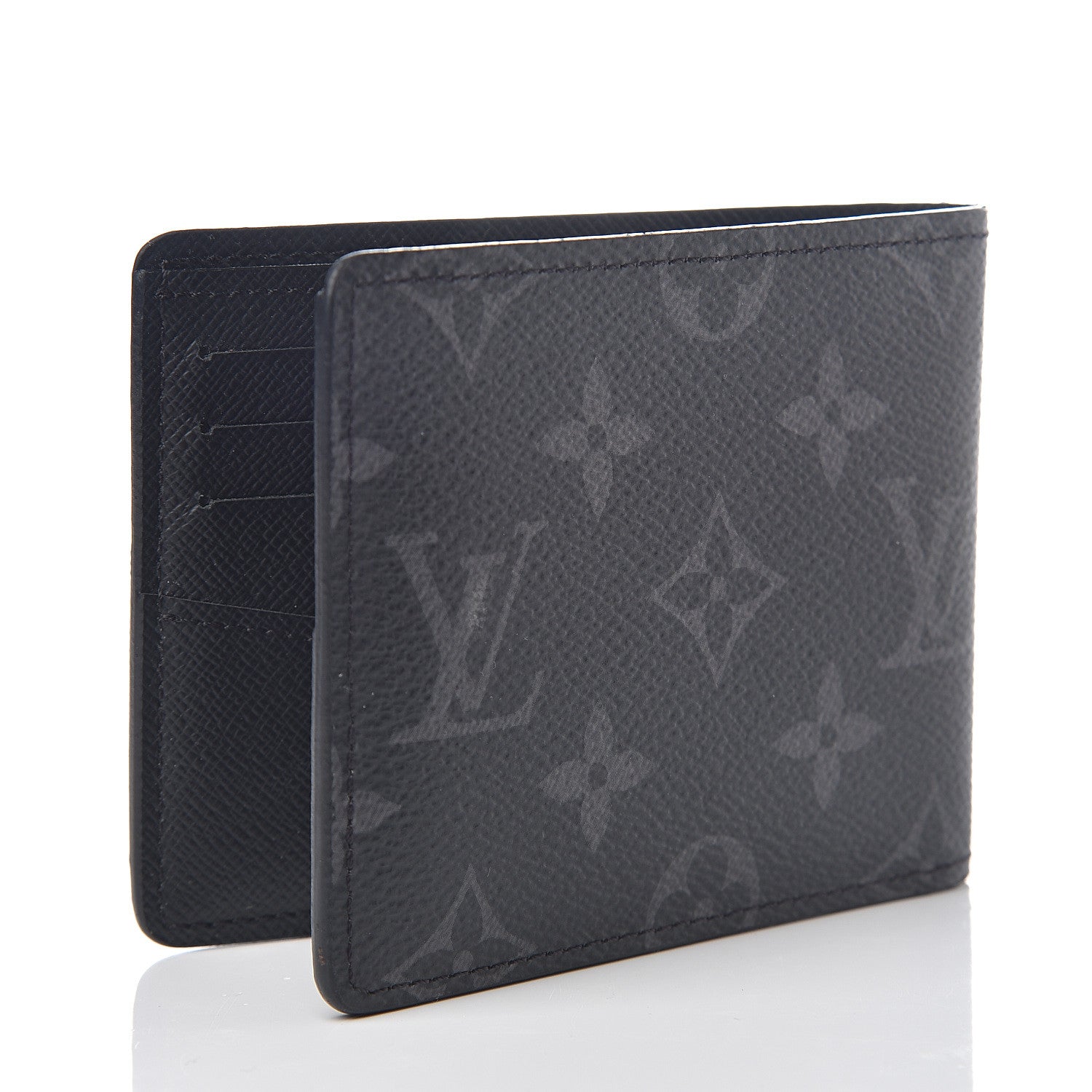 Louis Vuitton Monogram Eclipse Slender Wallet 2 of 5