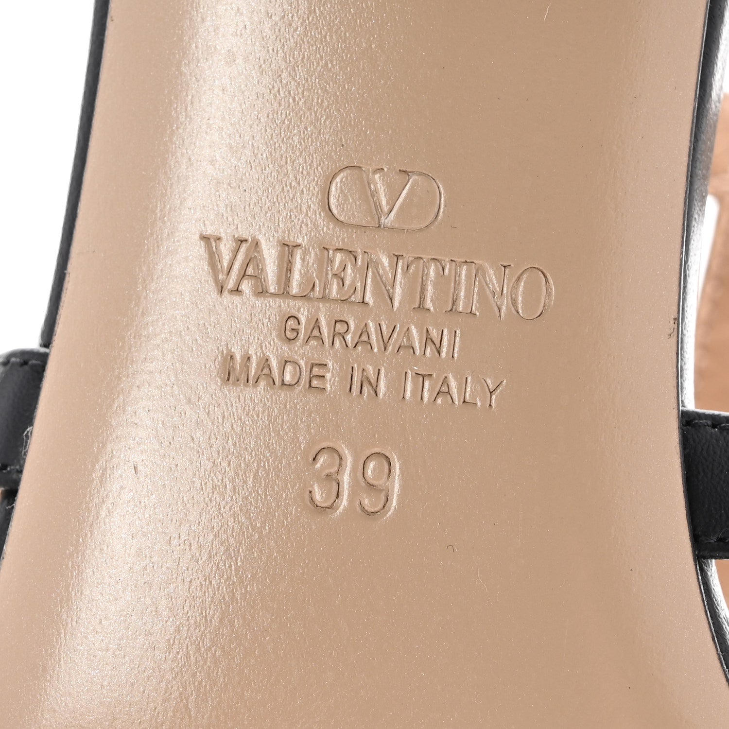 Valentino Garavani Calfskin Rockstud 60mm Caged Slide Sandals 39 Black 7 of 14