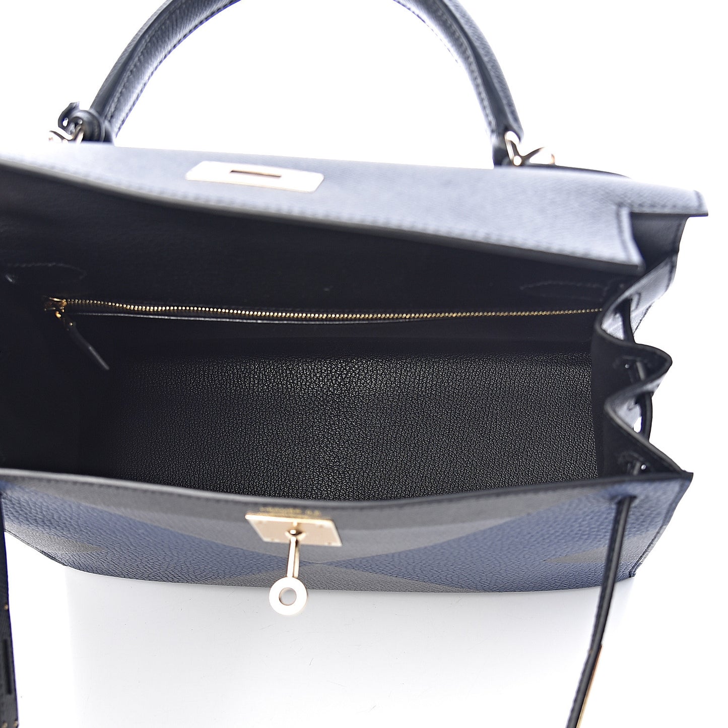 Epsom Taurillon Clemence Chevre Mysore Horseshoe Kellygraphie Lettre X Kelly Sellier 28 Noir Bleu Indigo Bleu Saphir