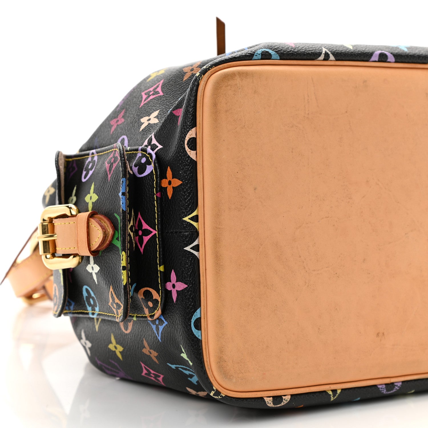 Louis Vuitton Monogram Multicolor Petit Noe Black 10 of 11