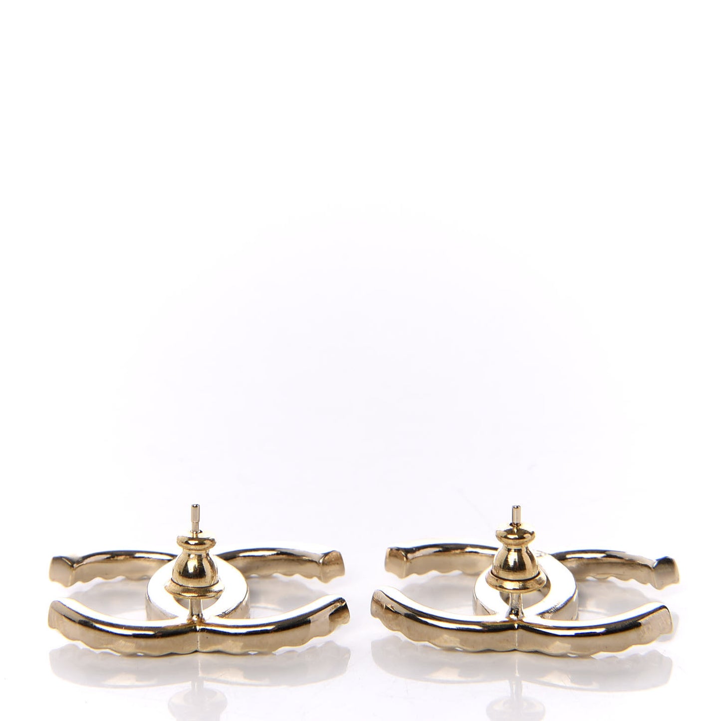 Baguette Crystal High Society CC Earrings Gold