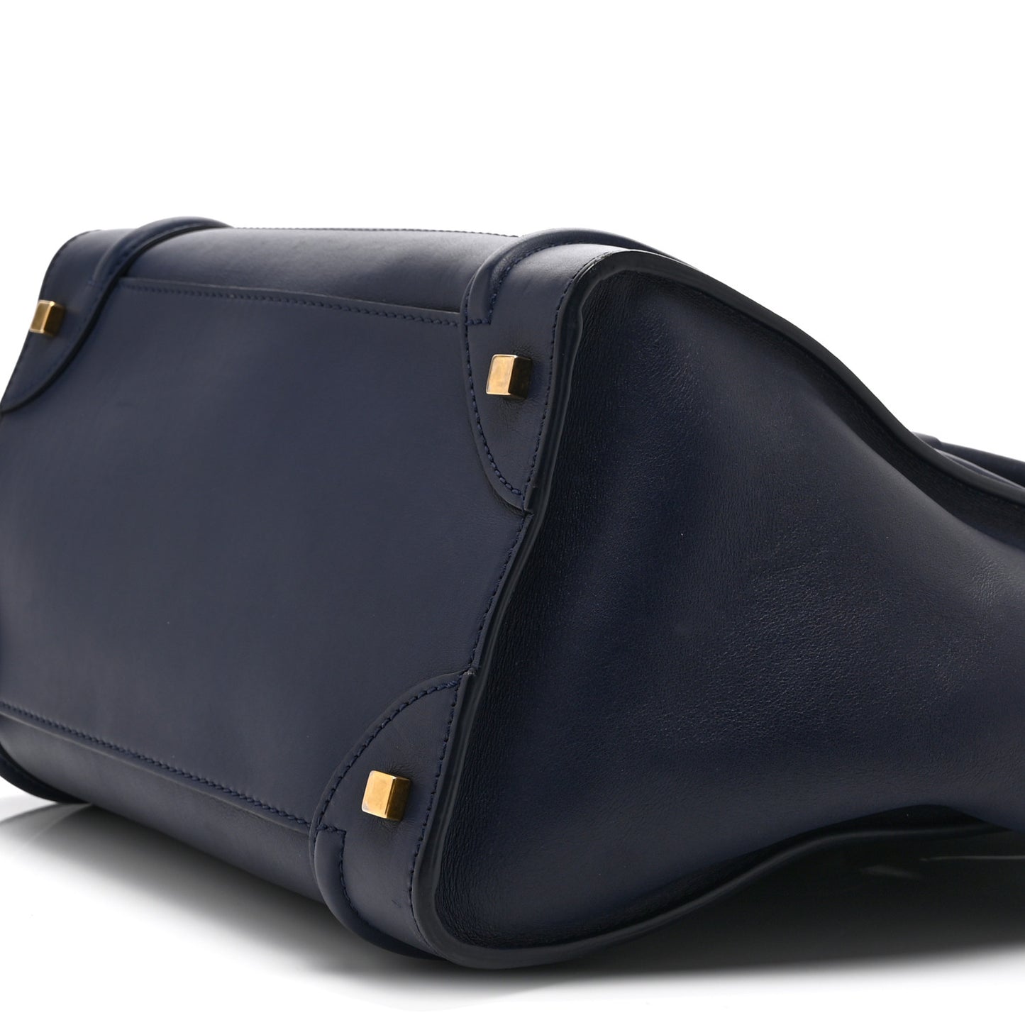 Drummed Calfskin Mini Luggage Ink