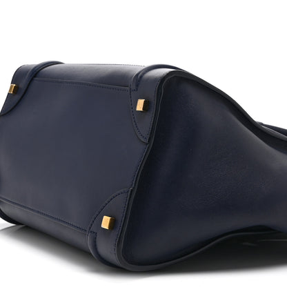 Celine Drummed Calfskin Mini Luggage Ink 11 of 11
