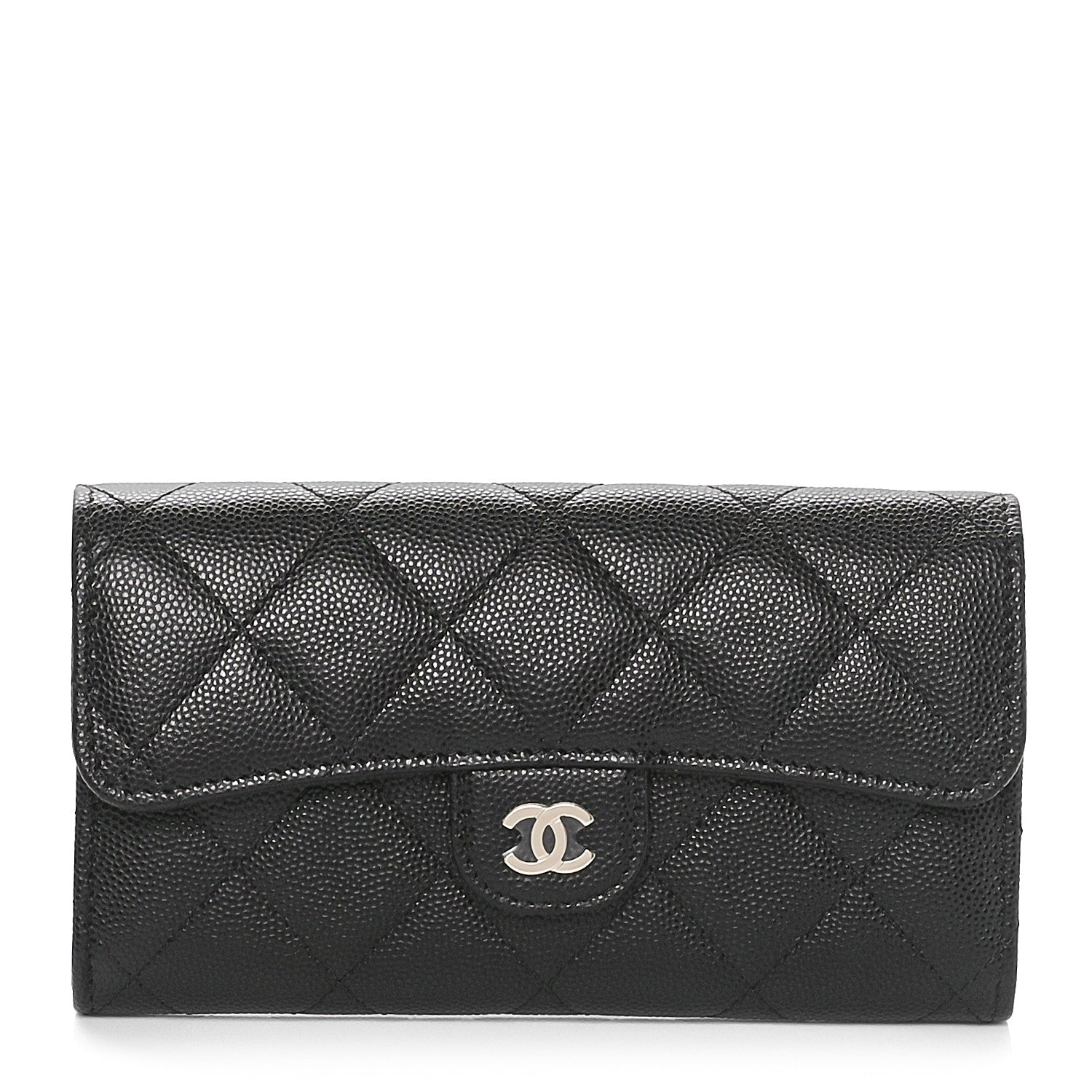 Chanel Caviar Quilted Medium Flap Wallet Black 1 of 11