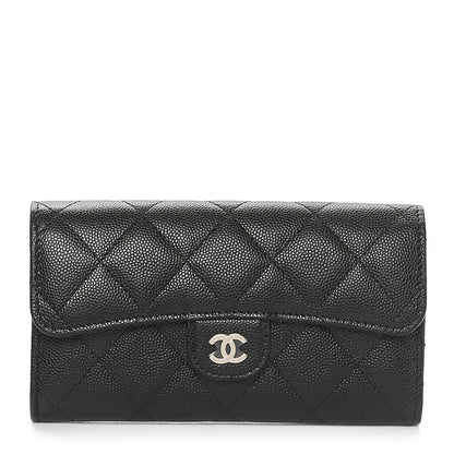 Chanel Caviar Quilted Medium Flap Wallet Black 1 of 11