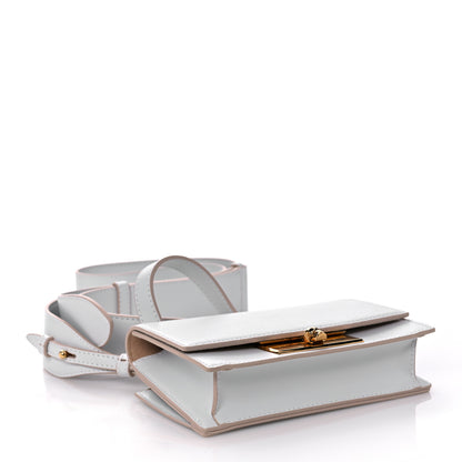 Alexander McQueen Calfskin Skull Lock Mini Crossbody Bag White 4 of 12