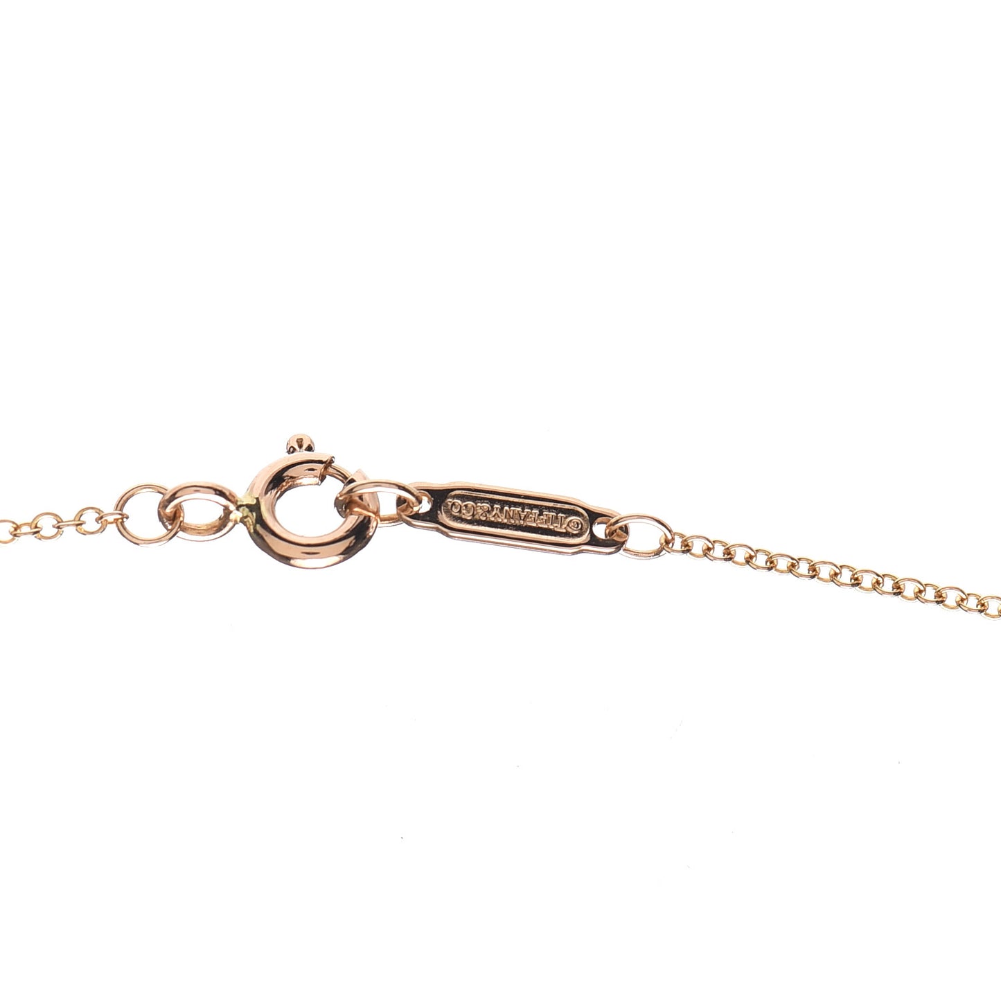 18K Rose Gold Diamond Small Cross Pendant Necklace