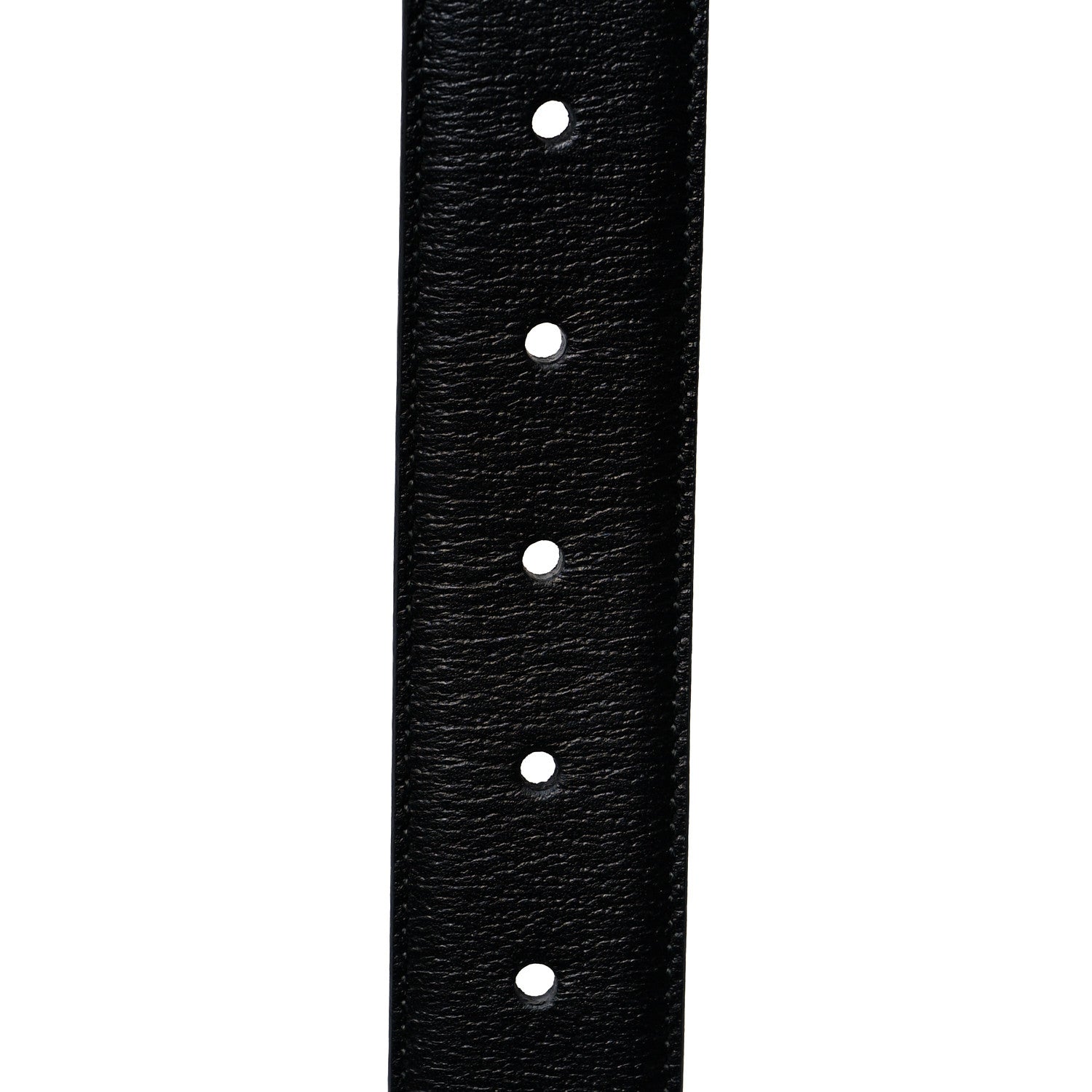 Gucci Textured Dollar Calfskin Bees And Stars Print Mens 35mm Belt 90 36 Black Gold 4 of 5