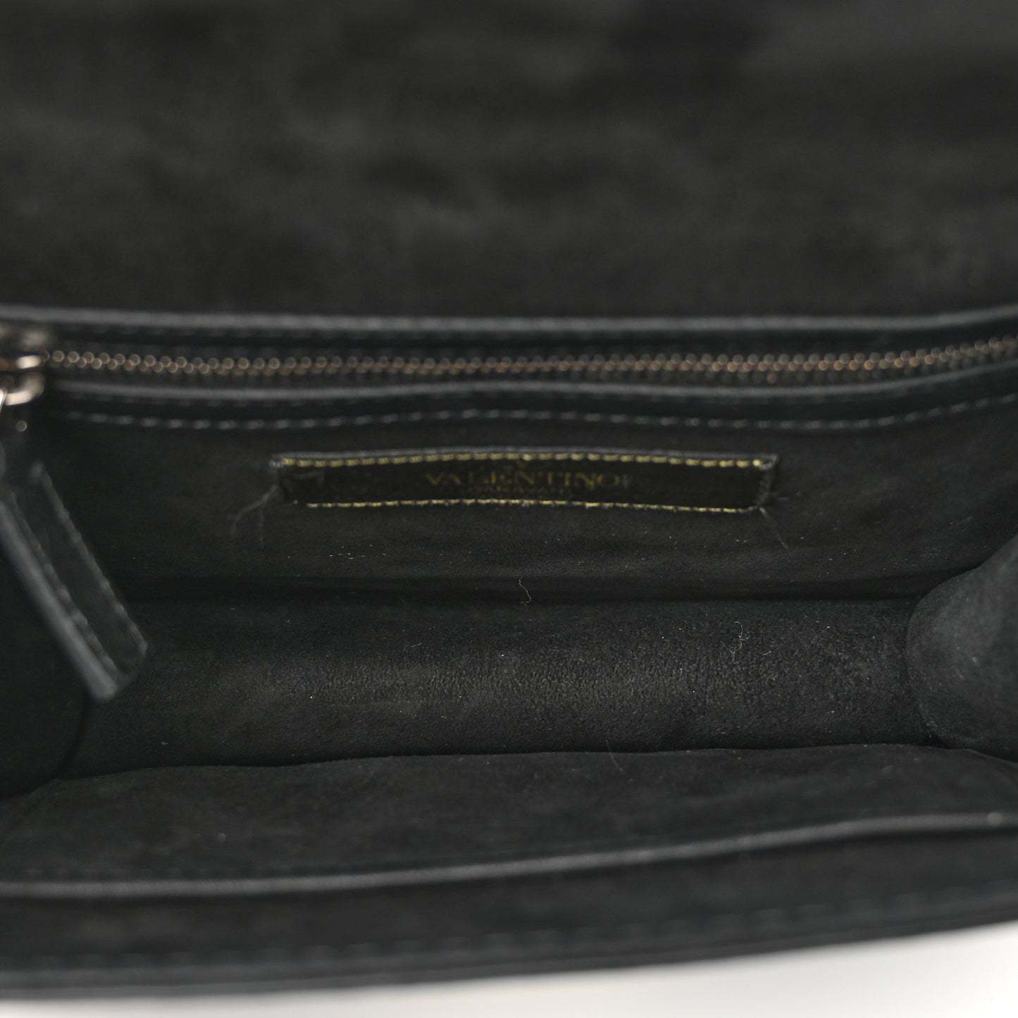 Vitello Beaded Butterfly Small Glam Lock Rockstud Flap Black