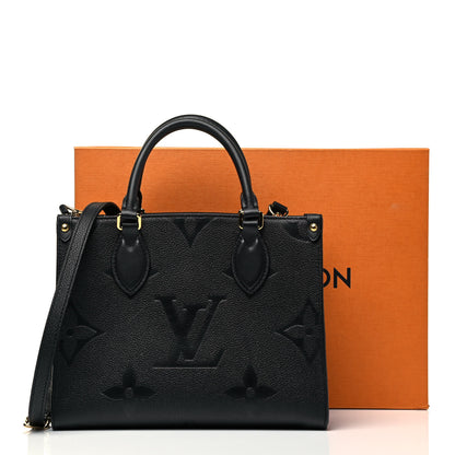 Louis Vuitton Empreinte Monogram Giant Onthego PM Black 9 of 9