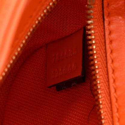 Gucci Calfskin Monogram Mini Moon Side Shoulder Bag Orange 7 of 10