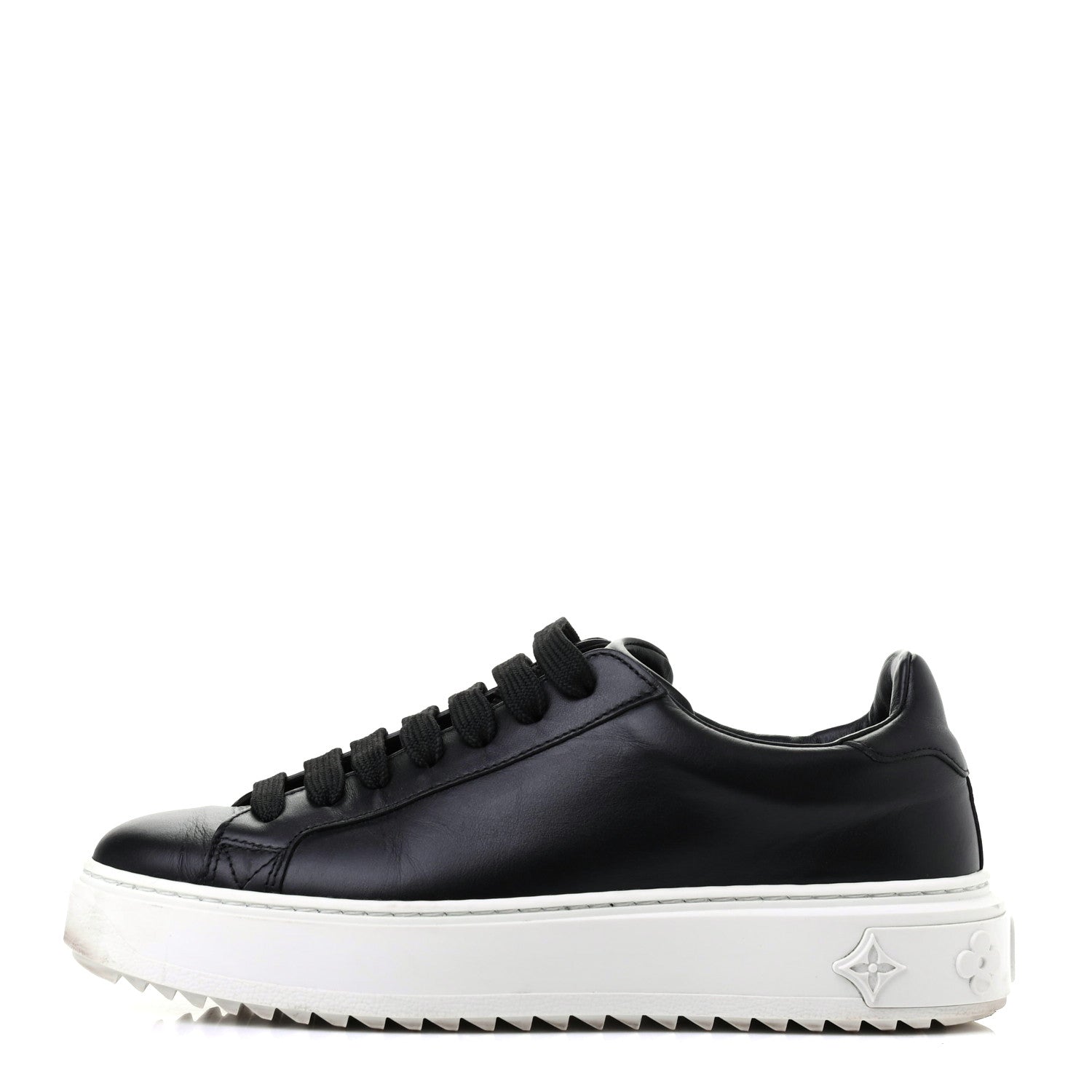 Louis Vuitton Calfskin Time Out Sneakers 35.5 Black 1 of 10