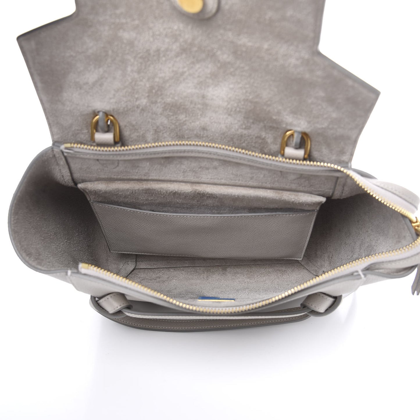 Grained Calfskin Micro Belt Bag Light Taupe