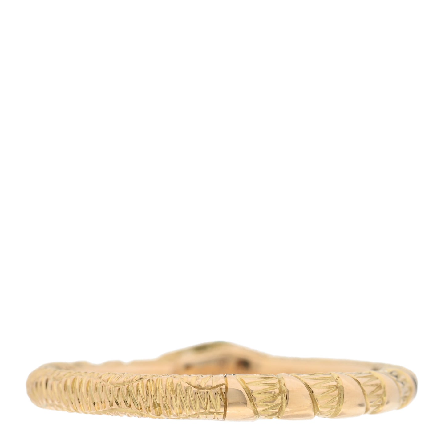 18K Yellow Gold Turquoise Ouroboros Snake Ring 49 5