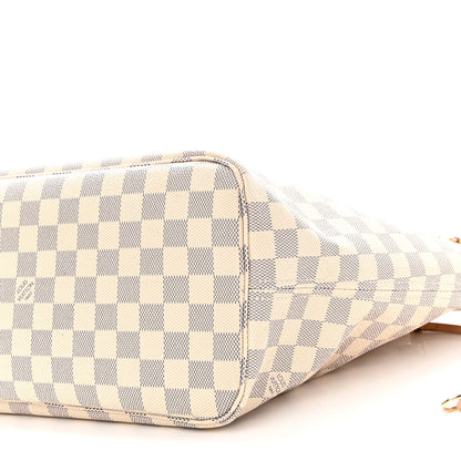 Louis Vuitton Damier Azur Neo Neverfull MM Rose Ballerine 12 of 13