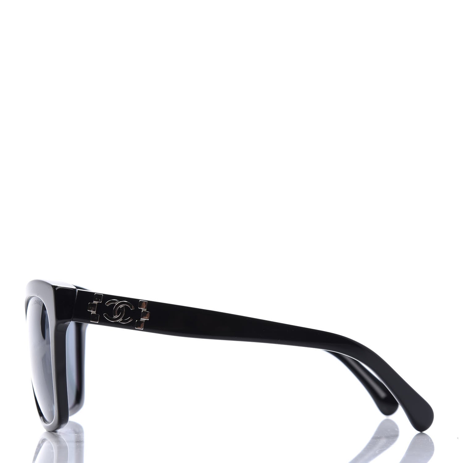 Chanel CC Butterfly Signature Sunglasses 5313 Black 3 of 8