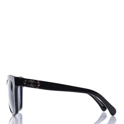 Chanel CC Butterfly Signature Sunglasses 5313 Black 3 of 8