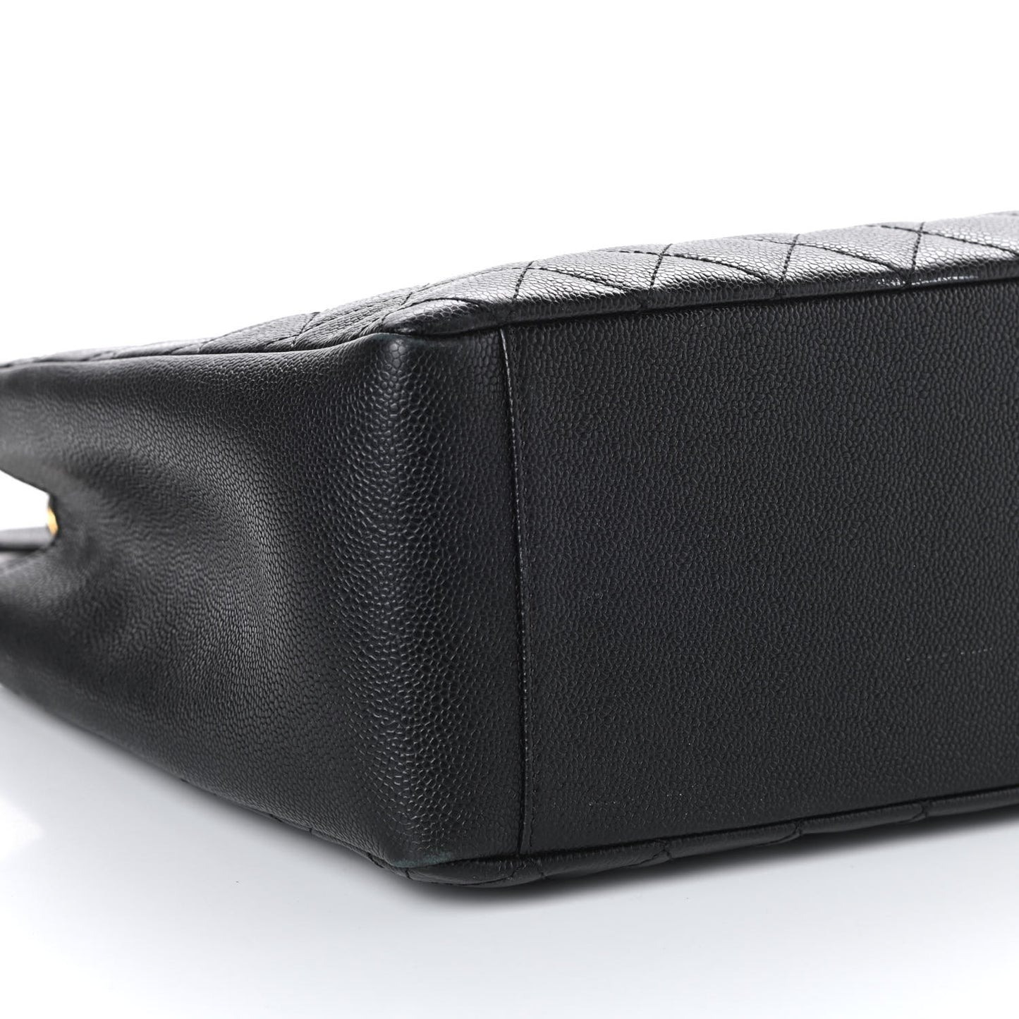 Caviar Quilted Grand Shopping Tote GST Black