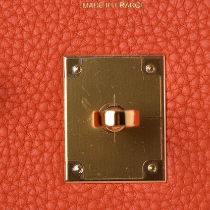 Hermes Togo Birkin 30 Orange Poppy 23 of 32